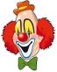 Clown Head Vinyl Sticker