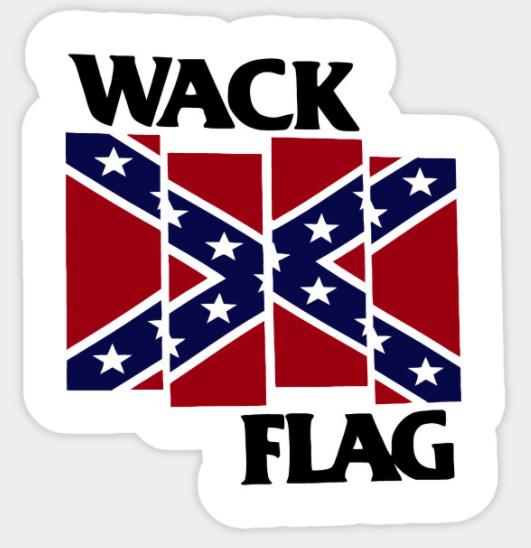 Confederate Flag Wack Flag Sticker