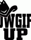CowGirl Up Diecut Car Decal