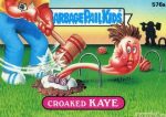 Croaked KAYE Funny Sticker Name Decal