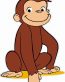 Curious George Decal Sitting