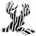 Deer Head Decal 55 - Skin Zebra