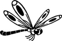 Drangonfly 33 Die Cut Vinyl Decal