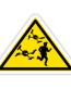 drone zone triangle sticker