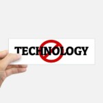 Hate Technology Bumper Sticker