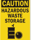 Hazardous Waste Store Caution Sign 1