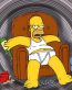 Homer Simpson Drunk in Undies Spinning