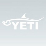 Hunting Fish Yeti Diecut Decal 01