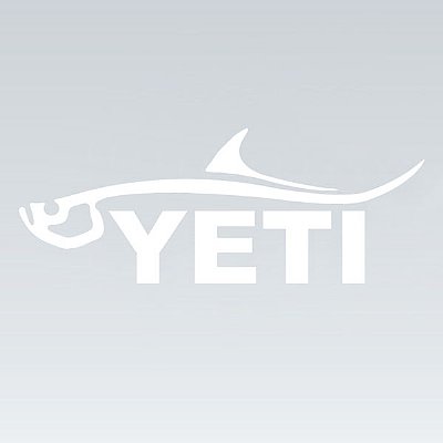 Hunting Fish Yeti Diecut Decal 01