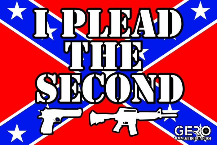 I PLEAD THE SECOND 2ND AMENDMENT DECAL - CONFEDERATE STICKER