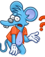 itchy and scratchy funny cartoon sticker 16