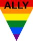 LGBT Ally Rainbow Triangle