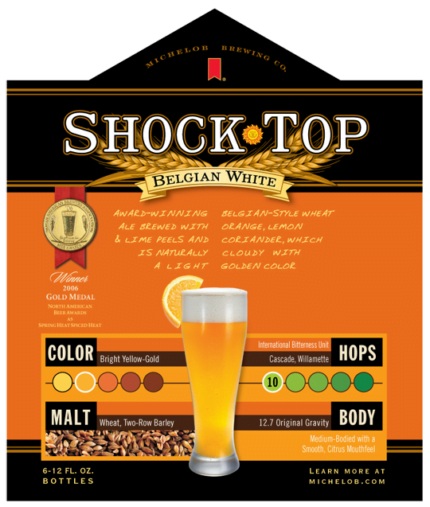 Michelob Shock Top End Panel Decal