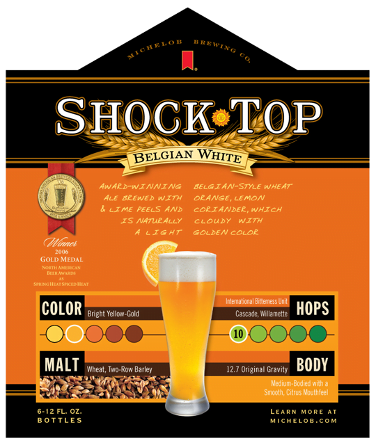 Michelob Shock Top End Panel Decal