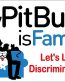 my pitbull is family sticker 1