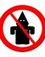 NO KKK STICKER