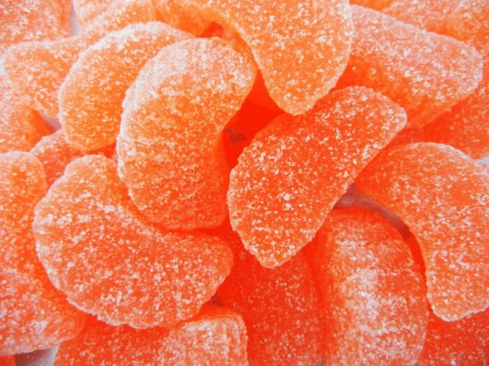 orange slice candy sticker