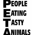 PETA Vinyl Decal