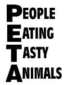 PETA Vinyl Decal