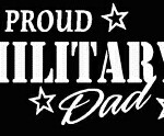 PROUD Military Stickers MILITARY DAD