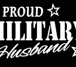 PROUD Military Stickers MILITARY HUSBAND