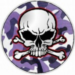 SKULL CIRCULAR FILLS Camo Purple