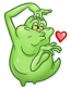 slimer ghost busters funny sticker 2