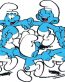 Smurf Decal Celebrating