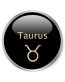 6 Small Round Zodiac Stickers Taurus