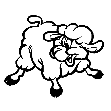 ironman logo clipart sheep