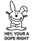 Happy Bunny Decal 1 943