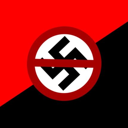 anarchist anti racist flag sticker