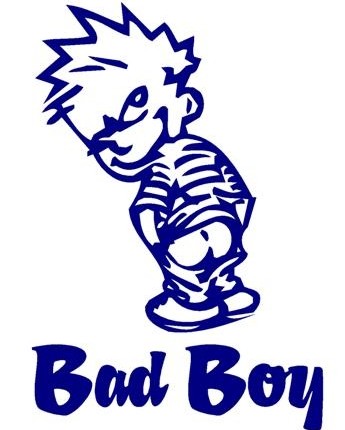 Bad Boy Moonin Die Cut Decal