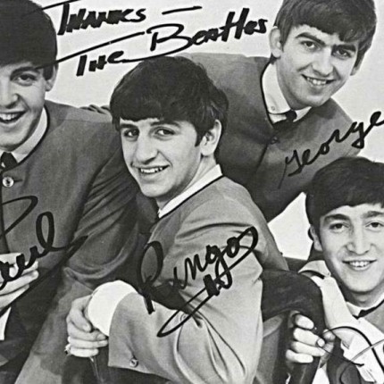 Beatles 4 Color Band Sticker