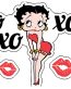 betty-boop-xo xo xo color sticker