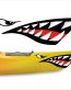 boating mouth and eye sticker 2 LEFT