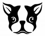 Boston Terrier Decal CUTE FACE