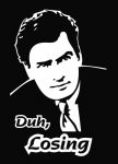 Charlie Sheen - Duh Losing Die Cut Vinyl Decal Sticker