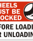 Chock Wheel Signs and Labels 02