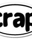 Crap Oval Sticker