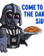 darth vader come to the dark side sticker 19