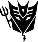 decepticon devil transformers decal