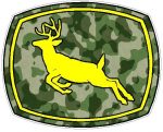 Deer Logo - GREEN CAMO