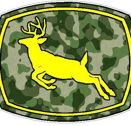 Deer Logo - GREEN CAMO