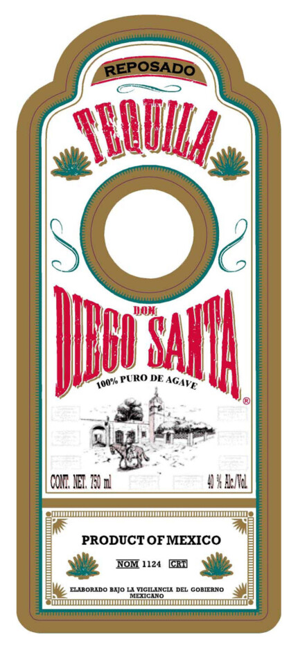 Don Diego Santa Reposado Label Decal