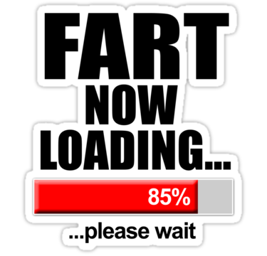 fart now downloading sticker,