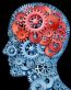 Free-Thinker-head with thinking gears sticker