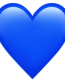 heart blue emoji