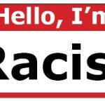 hello im a racist sticker