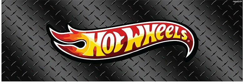 Hot Wheels Black Diamond Plate SeeThru Graphic Sticker - Pro Sport Stickers